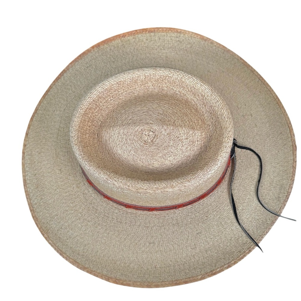 VINTAGE Hand Woven Boho Wide Brim Gaucho Sombrero Hat - Picture 4 of 10